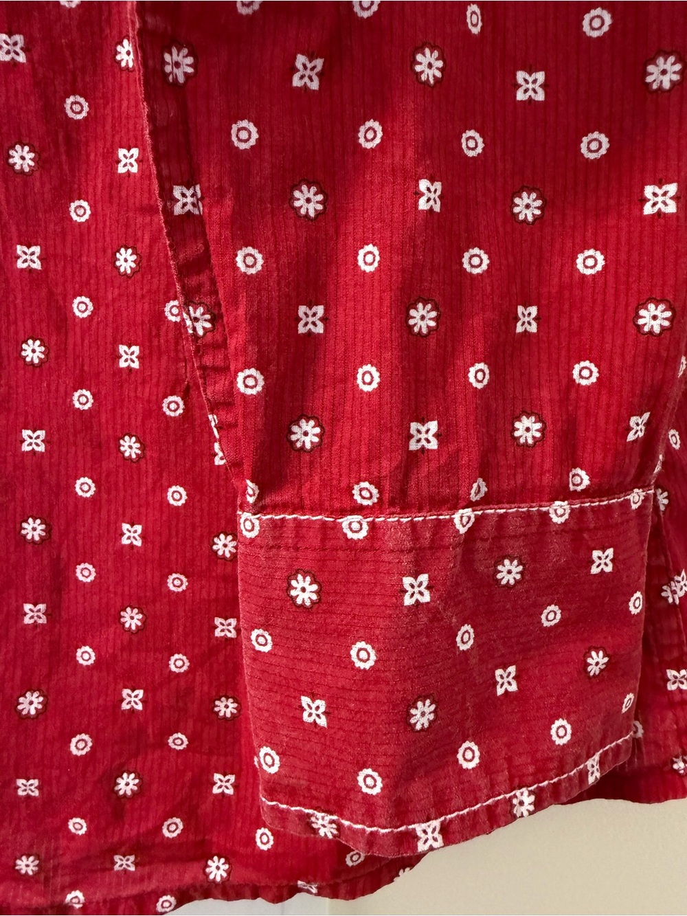 Ariat Women Bandana Fitted Red White Button Long Sleeve Western Shirt - Picture 11 of 13
